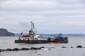 Dredger working on the River Teign, Teignmouth