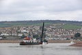 Dredger working on the River Teign, Teignmouth