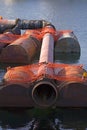 Dredging Pipes Royalty Free Stock Photo