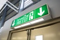 Dream sign Emergency exit door Royalty Free Stock Photo