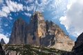 Drei Zinnen or Tre Cime di Lavaredo - Dolomites Italian Alps Royalty Free Stock Photo