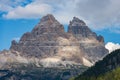 Drei Zinnen or Tre Cime di Lavaredo - Dolomites Italian Alps Royalty Free Stock Photo