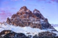 Drei Zinnen or Tre Cime di Lavaredo, Sextener Dolomiten or Dolom Royalty Free Stock Photo