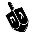 Dreidel icon, simple style