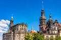 The Dresden castle and cathedral