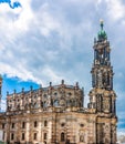 Dresden cathedral (Katholische Hofkirche) on Theaterplatz square, Germany