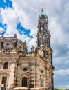 Dresden cathedral (Katholische Hofkirche) on Theaterplatz square, Germany