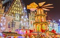 Dresden Christmas market, view from above, Germany, Europe. Christmas markets is traditional European Winter Vacations.