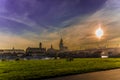 Dresden in the evening Royalty Free Stock Photo