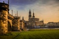 Dresden in the evening Royalty Free Stock Photo