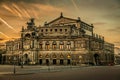 Dresden in the evening Royalty Free Stock Photo