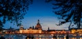 Dresden in the evening Royalty Free Stock Photo