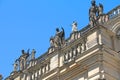 Architectural fragment of the side facade of the Hofkirche, Dresden, Germany Royalty Free Stock Photo