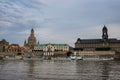 Two paddle steam boats on the Elbe in Dresden