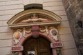 DRESDEN, GERMANY: Beautiful antique door in the old town
