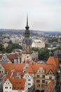 Dresden Castle and  Hausmannsturm Tower Royalty Free Stock Photo