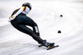 male speed skater Tobias Pietzsch of Germany competes during the ISU Short Track Speed Skating World Championship Royalty Free Stock Photo