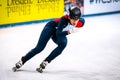 Veronique Pierron of France competes during the ISU Short Track Speed Skating World Championship Royalty Free Stock Photo
