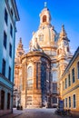 Dresden, Germany - Frauenkirche famous cathedral in Dresda, Saxony