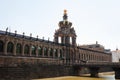 Moat and crown gate in Zwinger, Dresden