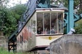 Dresden, Germany - July 29, 2023: Schwebebahn Dresden, one of the oldest suspension railways in the world. The suspended funicular Royalty Free Stock Photo