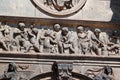 Dresden, Germany - June 3, 2023: Decorative bas-reliefs and sculptures in Zwinger, a palatial complex of Baroque period and the Royalty Free Stock Photo