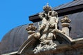 Dresden, Germany - June 6, 2023: Decorative sculptures in Zwinger, a palatial complex of Baroque period in Dresden. Zwinger is the Royalty Free Stock Photo