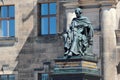 Dresden, Germany - June 3, 2023: Monument to Friedrich August, the king of Saxony, on Castle Square in Dresden, Germany Royalty Free Stock Photo