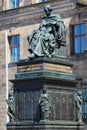 Dresden, Germany - June 3, 2023: Monument to Friedrich August, the king of Saxony, on Castle Square in Dresden, Germany Royalty Free Stock Photo