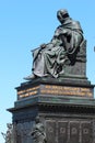 Dresden, Germany - June 3, 2023: Monument to Friedrich August, the king of Saxony, on Castle Square in Dresden, Germany Royalty Free Stock Photo