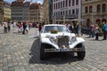 Wedding Day with long white limousine Royalty Free Stock Photo