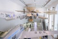 DRESDEN, GERMANY - MAY 2017: ancient flying machine Based On The Leonardo da Vinci Antique Light Hang Glider Vector in Dresden Tra