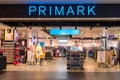 DRESDEN, GERMANY - MAY 2017: Lettering at Primark store. Primark is an Irish clothing retailer and a subsidiary of Associated Brit