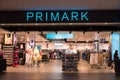 DRESDEN, GERMANY - MAY 2017: Lettering at Primark store. Primark is an Irish clothing retailer and a subsidiary of Associated Brit
