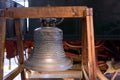 DRESDEN, GERMANY - MAY 2017: train station bell in Dresden Transport Museum