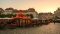 Dresden, Germany - Sep 26, 2023: Altmarkt Square with Dresden Market Fair