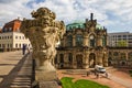 Dresden, Germany: Zwinger Museum statue