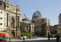 DRESDEN, GERMANY - SEPTEMBER 17: People walk in the center of Old town