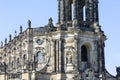 18th century baroque Dresden Cathedral also called Cathedral of the Holy Trinity, Dresden, Germany Royalty Free Stock Photo