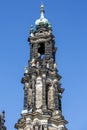 18th century baroque Dresden Cathedral also called Cathedral of the Holy Trinity, Dresden, Germany Royalty Free Stock Photo