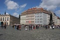 Dresden: may 2. 2017 - Dresden, Germany. Frauenkirche Church of Our lady. Medieval city, historical and cultural center of Free