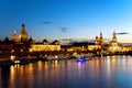 Dresden night Royalty Free Stock Photo