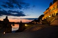 Dresden at night Royalty Free Stock Photo