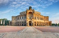 Dresden opera theatre, front view Royalty Free Stock Photo