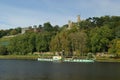 Dresden palaces on river Elbe