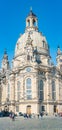 Dresden, Saxony, Germany - June 1, 2022: View of historical center, Church of our Lady and Neumarkt square in downtown of Dresden Royalty Free Stock Photo