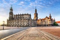 Dresden square, Germany, Hofkirche Royalty Free Stock Photo