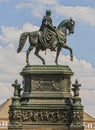 Dresden town architecture, monument statue landmark, Germany