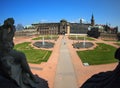 Dresden, Zwinger wide angle view