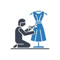Dress Alterations Work Icon Royalty Free Stock Photo